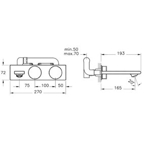 Resim Vitra Memoria A4285157 Ankastre Lavabo Bataryası Beyaz 