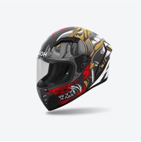 Resim Airoh Connor Samuraı Mat Motosiklet Kaskı Çok Renkli 