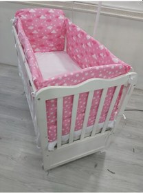 Resim Beybien1 Bebek Yıldızlı Yan Koruma Seti Bebek Beşiği Uyumlu 