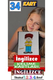 Resim The Kidland Yayınları ilkokul Resimli ingilizce Kelime Kartları Flashcards + Interaktif ing DVD Rom + 505 isim 505 Resim 