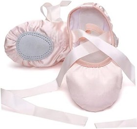 Resim Kadınlar Için 3 Dans Ayakkabıları Kadınlar Için Dans Topuklu Bayan Düz Bale Ayakkabısı Bağcıklı Yoga Ayakkabıları Bayanlar Terlik Bale Terlikleri Kızlar Düz Ayakkabılar Kız 