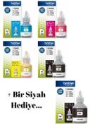 Resim Brother Bt6000-bt-6000 Mfc-t920dw Orjinal Mürekkep Kartuş Takımı + 1 Siyah Hediyeli 