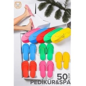 Resim Hsnet Pedikür Terliği 50 Çift Spa Otel Havuz - F768K834-U82768 