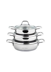 Resim Tencerelere Tavalara Uygun Cam Tencere Kapağı Tava Kapak 22 Cm Cam Kapak Tenceresiz 