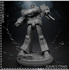 Resim Chuangyinshop Shock Waves Uzun Bacakli Robot Savasci Abs Malzeme Boyasiz Gri Resin Model Kit Koleksiyoncular Ve Hobi Icin 