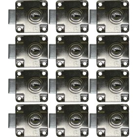 Resim Yuma Kilit Yuma Ymk Çekmece Kilidi Kare Krom Anahtarlı 1 Paket ( 12 Adet ) 