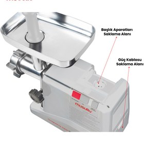 Resim Musullu Et Kıyma Makinesi Ince Süzgeç 1800w 