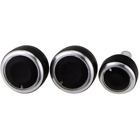 Resim 3 Adet/takım Alüminyum Alaşım Araba Klima Ac Topuzu Isıtıcı Anahtarı Düğmesi Düğmeleri Mitsubishi Triton 2006 - 2014 Aksesuarları 