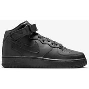 Resim Nike Air Force 1 '07 Mid Kadın Beyaz Günlük Ayakkabı-siyah Siyah 