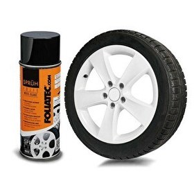 Resim Foliatec Jant Metal Sprey Parlak Beyaz Folyo Yüzey Kaplama Seti 2x400 ML 