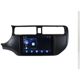 Resim Kia Rio 2011/2015 Uyumlu Dörtlü Yeri Var Petek De 9 İnç 8-64 Pro Model Qled Ekran 9" 