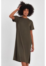 Resim Alexander Gardi Alexandergardi Yırtmaçlı Basic Elbise (B22-418A) 