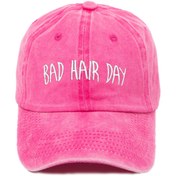 Resim Genel Markalar Bad Hair Day Desenli Yıkamalı Beyzbol Kep 