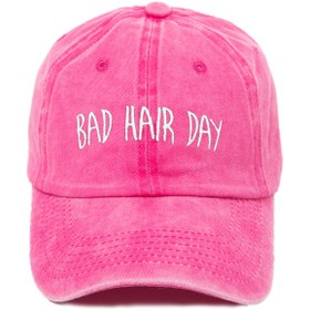 Resim Genel Markalar Bad Hair Day Desenli Yıkamalı Beyzbol Kep 