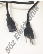 Resim İsveç Power Kablo 3X0.75 1.8 Mt 1 Paket 5'Li 