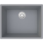 Resim Gradde Gri Tek Göz 44 x 54 CM T.Üstü.Altı.Sıfır Granıt Eviye Gr50 
