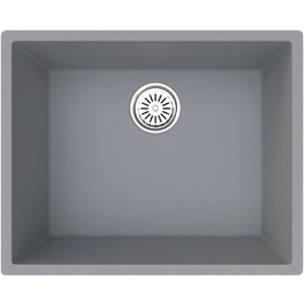 Resim Gradde Gri Tek Göz 44 x 54 CM T.Üstü.Altı.Sıfır Granıt Eviye Gr50 