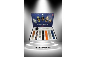 Resim Aydogan's 2025 Model Çok Kordonlu Akıllı Saat ve Bluetooth Kulaklık El Fenerli 