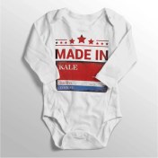 Resim Limon Unisex Bebek Beyaz Malatya Kale Sokak Tabelası Baskılı Zıbın 