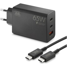 Resim Galaxy M21S Uyumlu 65W Usb+Pd+Pd ( 3 ) Girişli Süper Fast Type-C Şarj Aleti + Kablo ( Orginal Subzero) 