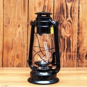 Resim Vıp 30 cm Metal Gemici Feneri Siyah Gaz Lambası 30 cm Siyah Gemici Feneri Kamp Lambası Çadır Lambası 