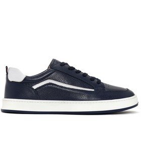 Resim Derimod Erkek Lacivert Bağcıklı Deri Sneaker 24sfd6720ft 