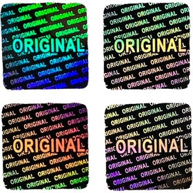 Resim 420 adet/980 adet Tek Seferlik Hologram Bant, 10x10mm Orijinal Lazer Holografik Bant, kart için küçük boyut 