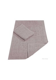 Resim 2 Li Banyo Ayak Havlusu &amp 37 100 Pamuk 50x70 Cm Menesch Mürdüm Çok Renkli 