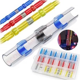 Resim Powermaster Pm-24703 Dahili Lehimli Mühür Makaron 300 Adet 4 Boy Isıyla Daralan Kablo Koruması 