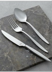 Resim Hisar Mercury 84 Parça Çelik Çatal Kaşık Bıçak Seti - Gri 