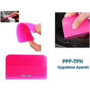 Resim 3EGROUP Ppf Tph Silikon Cekcek Ragle Cam Filmi Cekme Uygulama Aparati Pembe 10X7 5Cm 