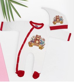 Resim Bitmeyen Kartuş Bk Kids Kişiye Özel Bebek Kıyafeti, Bebek Giyim Hediyesi, Tulum Zıbın Ve Kukuletalı Şapka Seti-7 