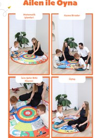 Resim Bonny Home FunFlo Boyanabilir Çocuk Odası Oyun Halısı - 21 Eğitici Oyun Tek Halıda, 10 Parçalı Aktivite Matı 