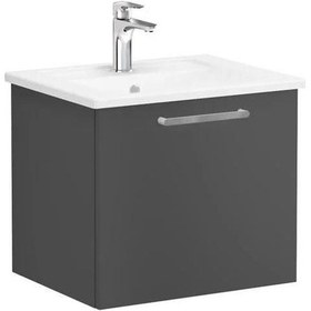 Resim VitrA Root Flat 60 Cm Gri Çekmeceli Banyo Dolabı Alt Modül Lavabo Çok Renkli 