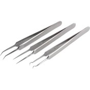 Resim Paslanmaz Çelik Sivilce Akne Siyah Nokta Temizleme Cımbız 3lü 