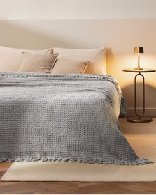 Resim Madame Coco Mulette Çift Kişilik Yatak Örtüsü Yo0000000028çift Kişilik-gri Gri 