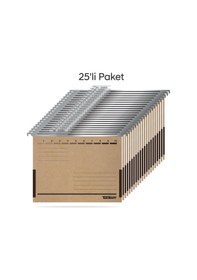 Resim Tunakart Asd2005 Metal Askılı Yan Bezli Körüklü Dosya 25 Li Paket 