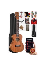 Resim Midex TN-26M Set Maun Tenör Ukulele (Softcase Capo Metod Nota Sticker Askı Pena) 