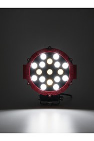 Resim KAPOTO 17 Led Yuvarlak Kırmızı 10V-30V Off Road 51W 18Cm Projektör Çalışma Lambası 
