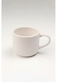 Resim Lina Kulplu Fincan - Seramik Bisküvi 8'li Ham Ürün 