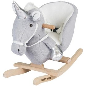 Resim Tommybaby Egitici Peluş Sallanan At Ahsap Sallanan At Gümüş 