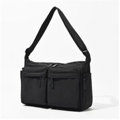 Resim Snapbuy Naylon Tote Çanta Geniş Kapasiteli Çok Cepli Günlük Kullanım Omuz Çantası Mblackkadın Black 