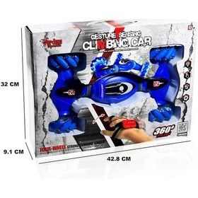 Resim Bilekten Kontrollü Full Fonksiyon 2.4ghz Şarjlı Akrobat Araba - Mavi Genel 