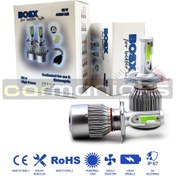 Resim Bosx Iceblue Buz Mavi Led Xenon Far Ampulü 4400Lm 10000K H7 