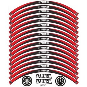 Resim Yamaha R25 Jant Şeridi Siyah - Kırmızı 