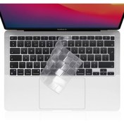 Resim TEKNETSTORE Macbook Air 2020 13 Inc M1 A2337 / A2179 Uyumlu Türkçe Q Klavye Slim Şeffaf Klavye Koruyucu Kılıf 