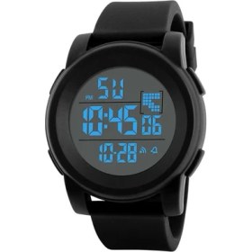 Resim Hanyang P Spor Dijital Yuvarlak Izle Aydınlık Dijital Saat Rahat Çok Fonksiyonlu Izle Açık Kauçuk Kayış Moda Izle Erkekler Için (Yurt Dışından) 