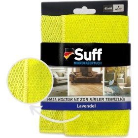 Resim Suff Sarı Lavanta Tırtıklı Zor Kir Bezi (40x40cm) 