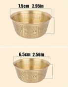 Resim 6.5 Cm-açık Sarı Mini Pirinç Suluk Budist Kase Uğurlu Haraç Kutsal Su Bardağı Büyük Ve Küçük Boy Hediye Dekoratif 20 Ml 