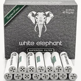 Resim White Elephant 40 Lı 9 Mm.lületaşı Pipo Filtre Filitresi Kb65-40 